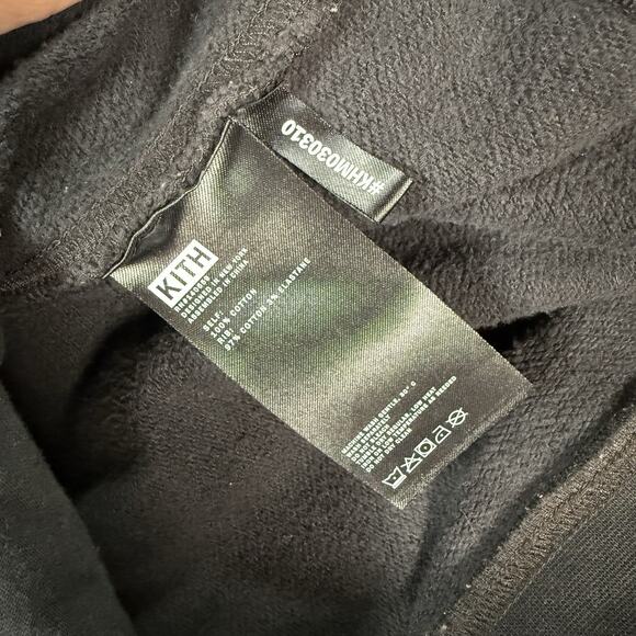 KITH Williams V Zip Up Hoodie Black Size Medium - Picture 8 of 8